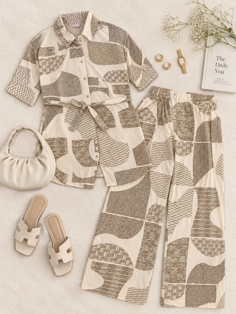 🤎 Printed Co-Ord Set