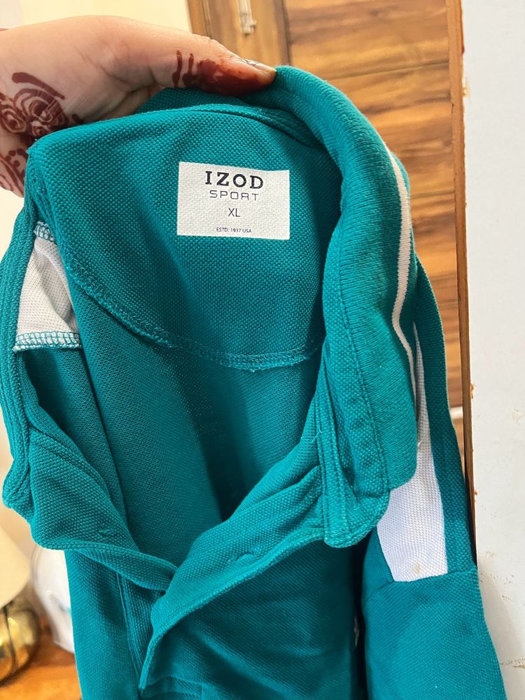 IZOD SPORT Teal Polo Shirt