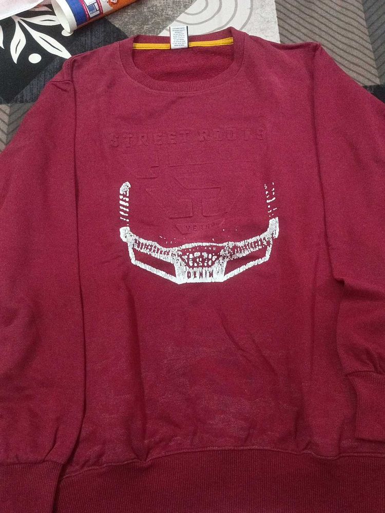 Maroon Crewneck Sweatshirt