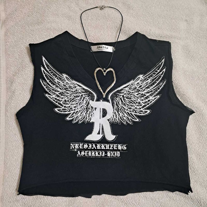 Y2k Pinterest Gothic Grunge Punk Crop Top