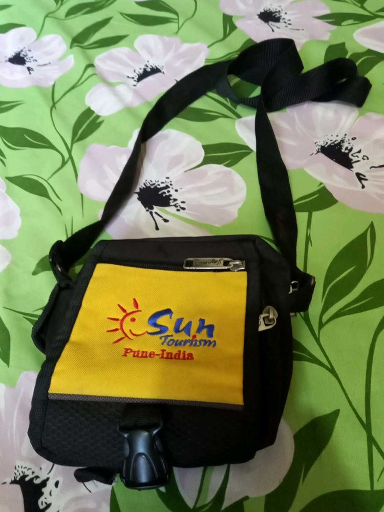 Yellow N Black Bag