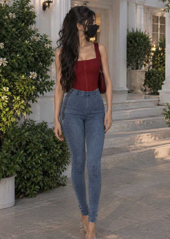 High Waisted Skinny Jeans