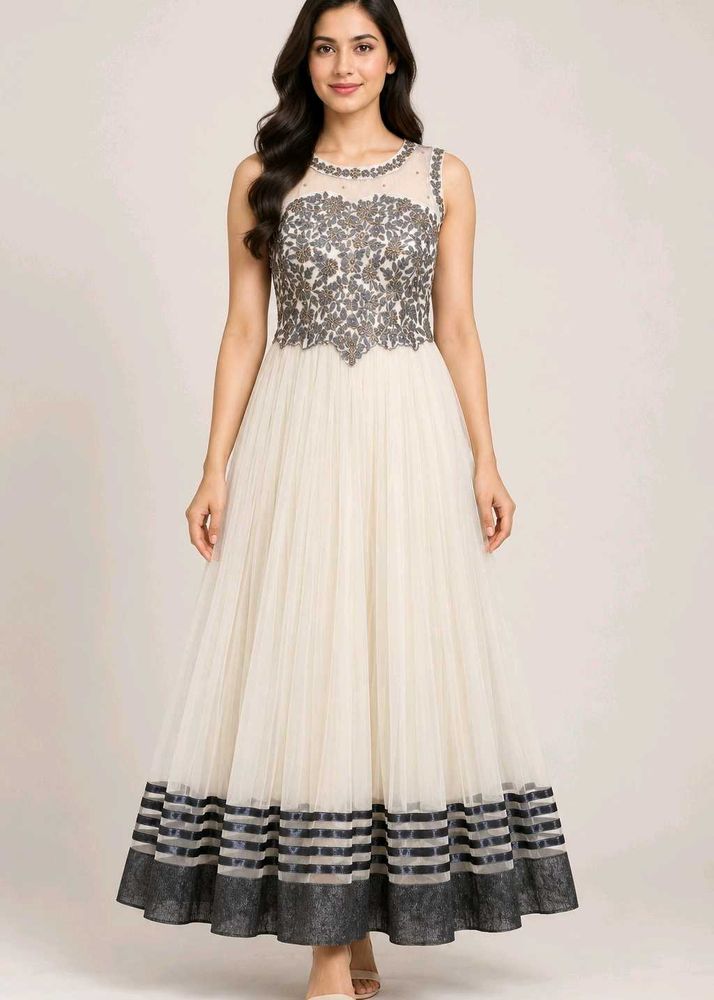 Elegant Embroidered Evening Gown