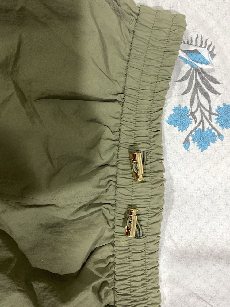 Stylish Olive Green cargo skirt