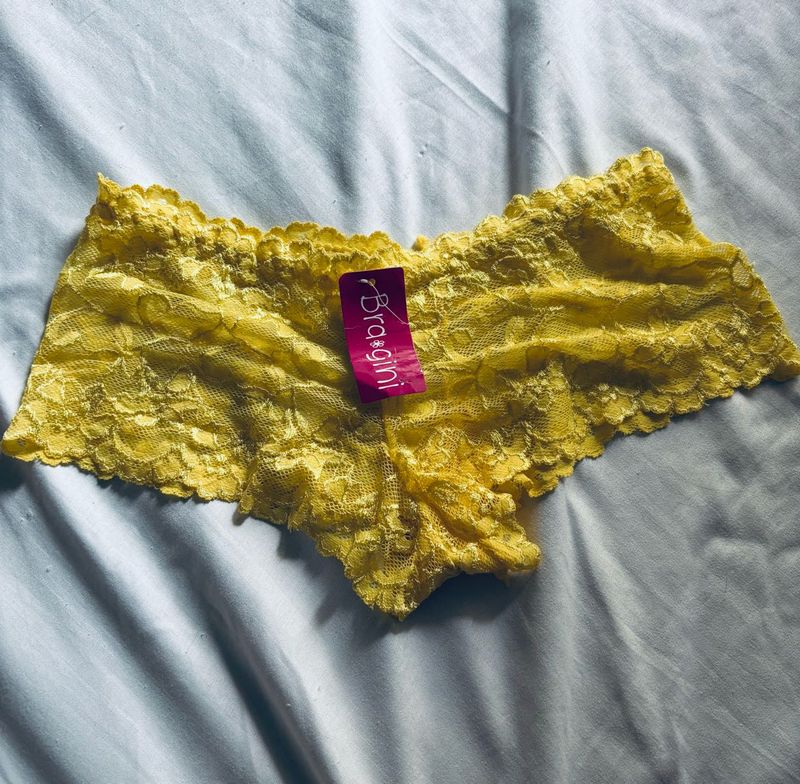 Yellow Lace Briefs
