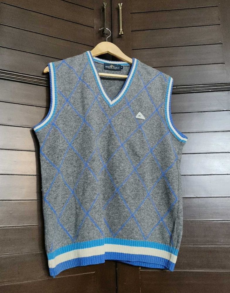 Monte Carlo Men's Argyle V-Neck Sweater Vest