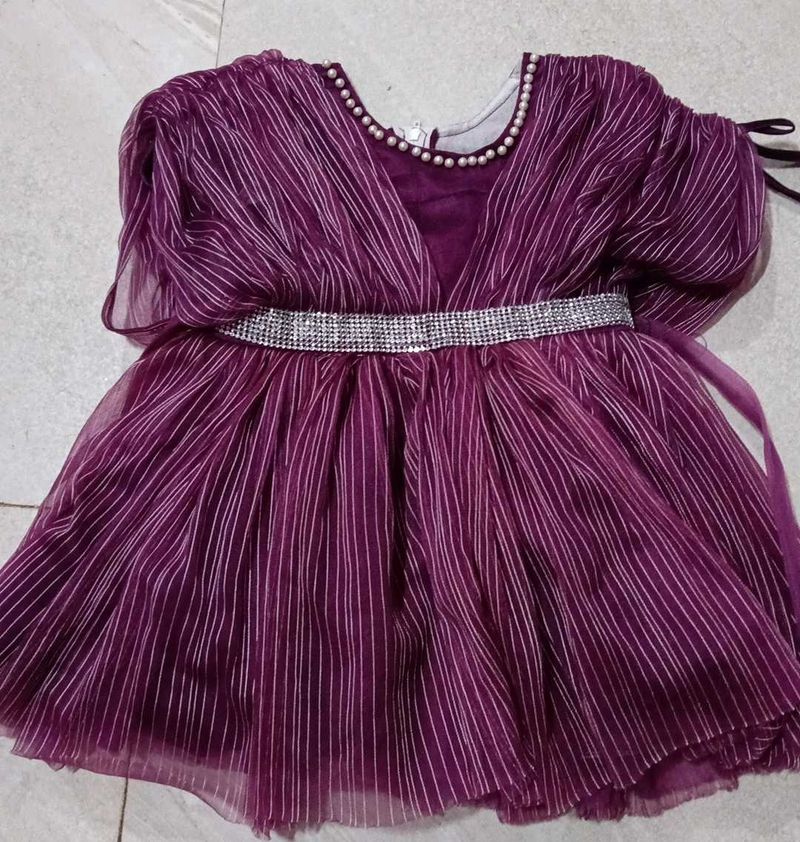 purple frock