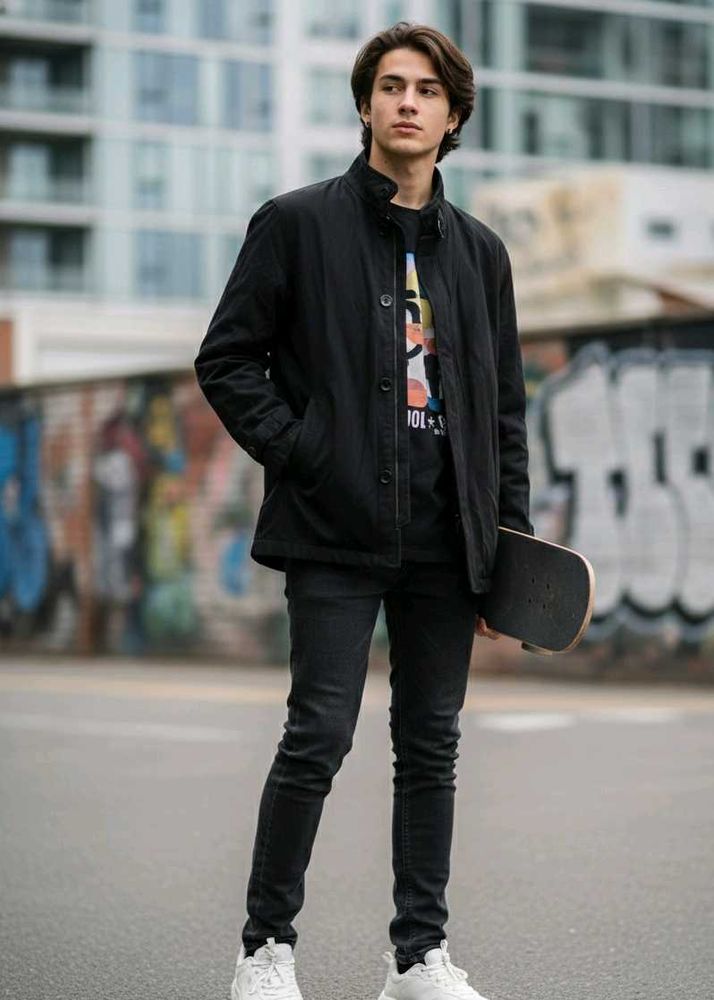 💥Men's Black Casual Jacket