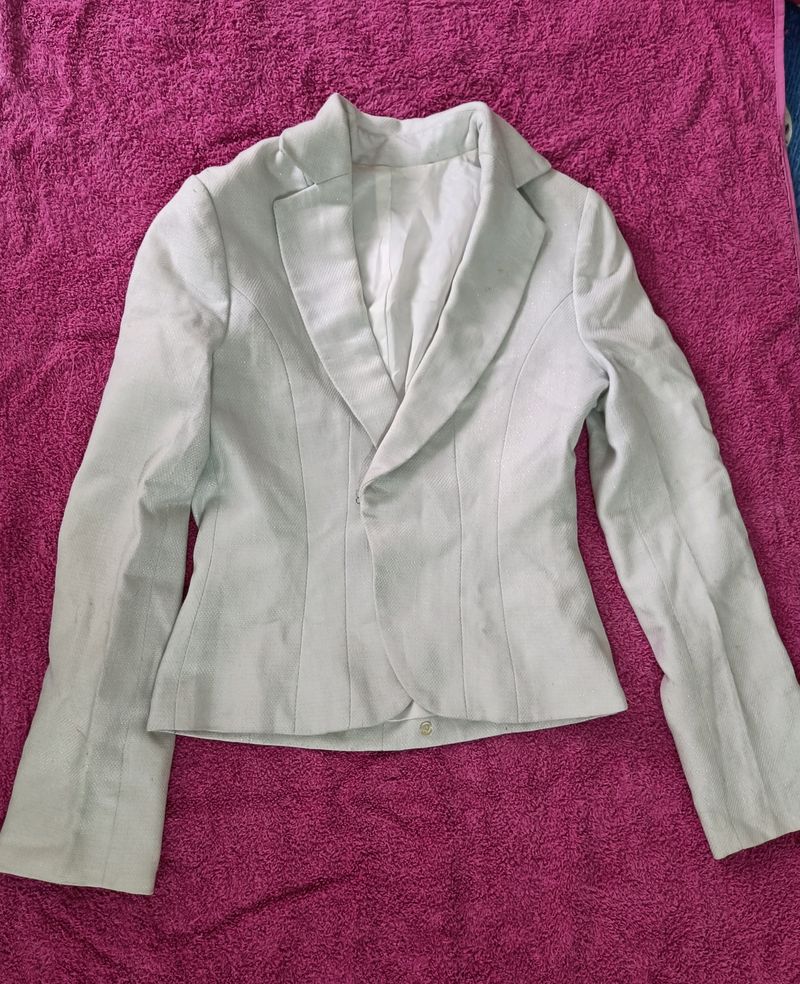 White &amp; Black Blazer Combo