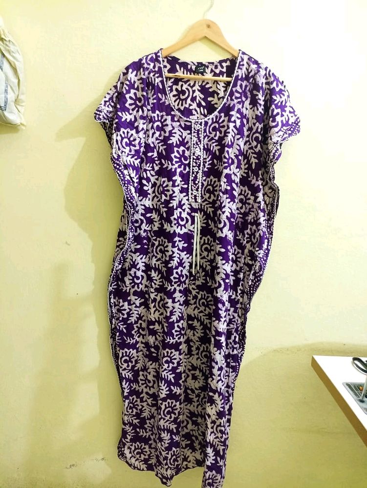 Branded Kaftan Nighty/ Baby Fidding Nighty