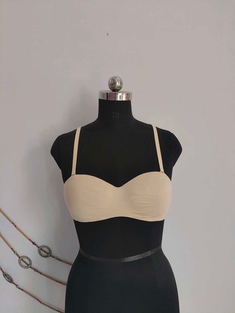 Strapless Beige Bra