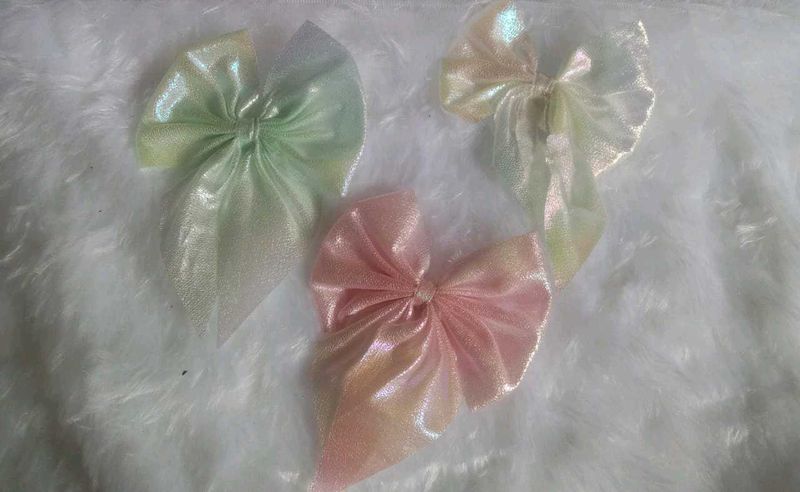 Iridescent Hair Bows