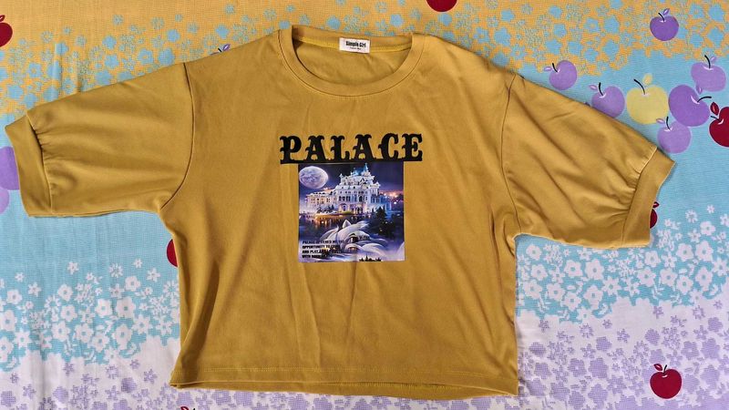 Yellow Graphic Print T-Shirt