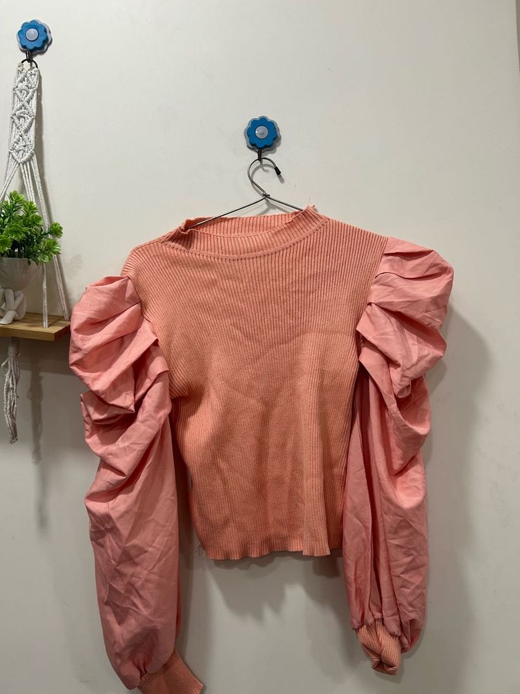 nude shade cute top