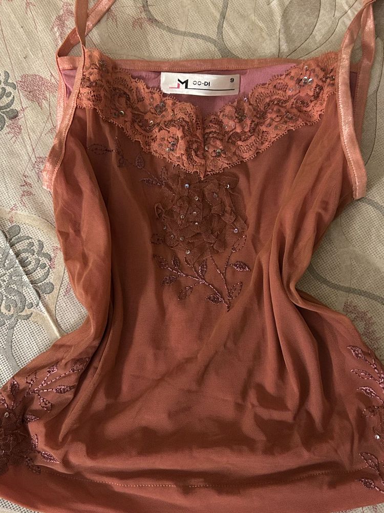 Vintage Y2K Fairy Lace Cami