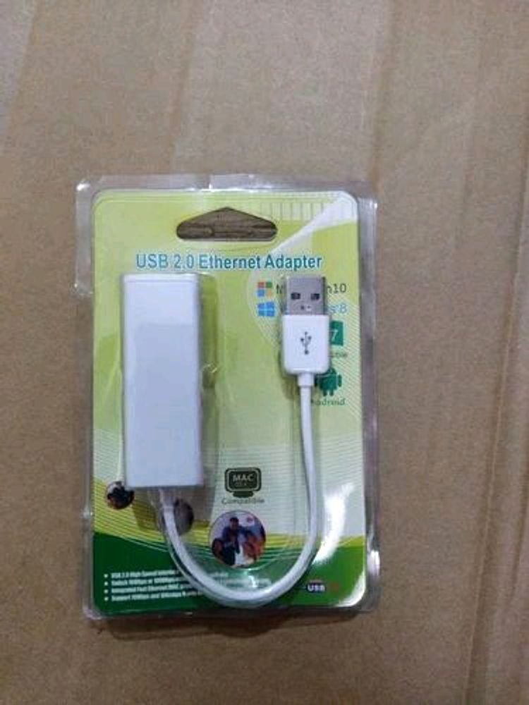 USB 2.0 TO ETHERNET ADAPTER VK-QF9700  (PLEASE CHECK MY PROFILE 🙂🙂🙂 AND CREATE COMBO AND SAVE ON DELIVERY FEE👇👇)