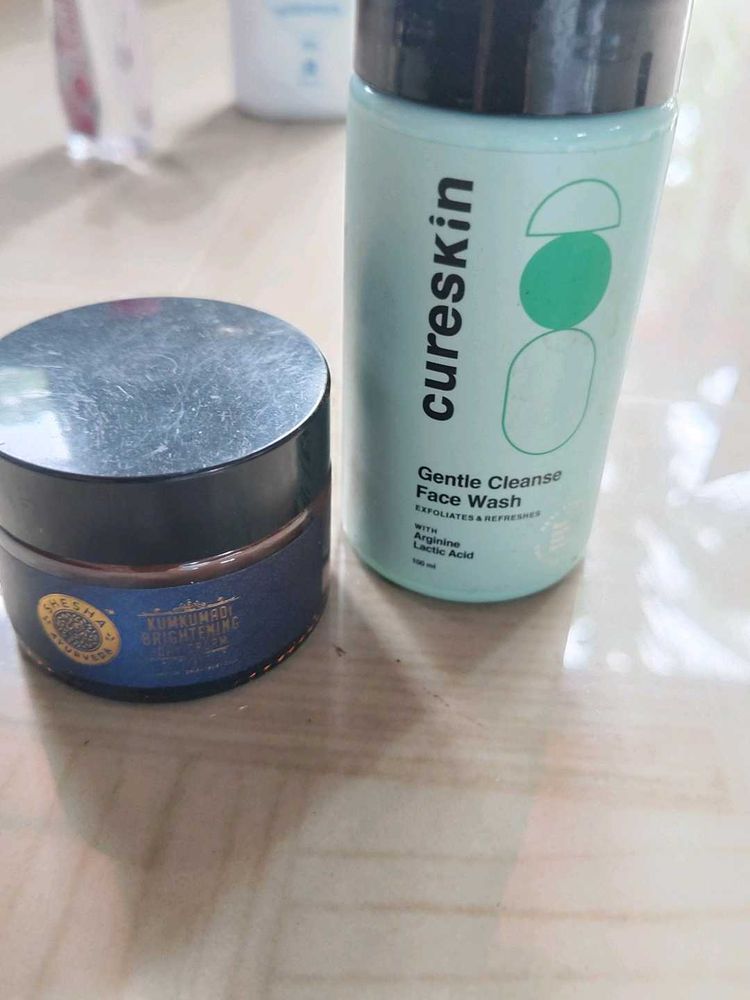 Cureskin Face Wash &amp; Kumkumadi Brightening Cream
