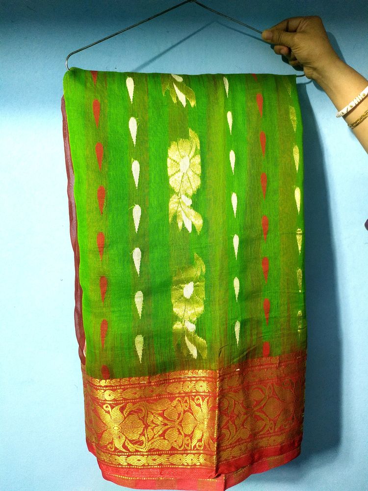 Bengali Tant Tasar Saree