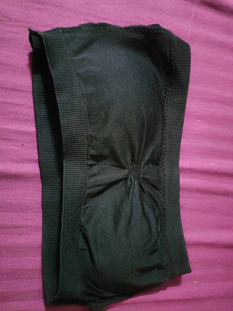 Black Strapless Bra