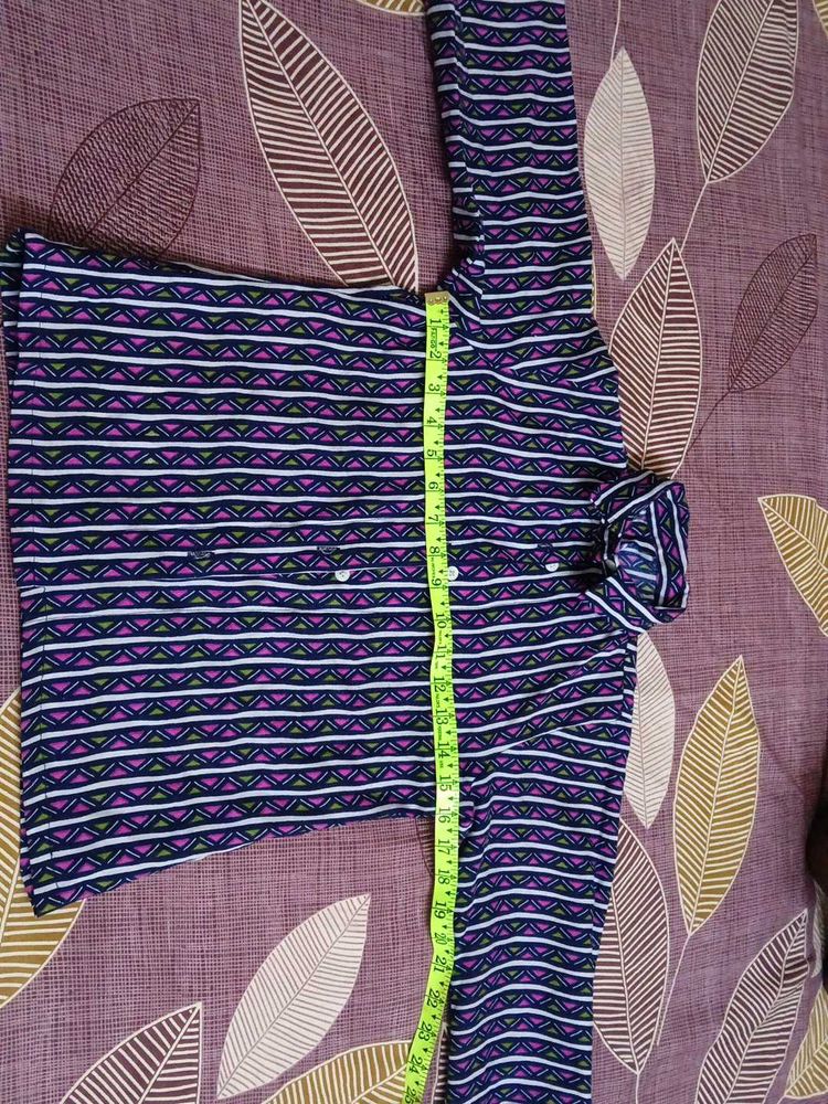 Patterned Long Sleeve Shirt