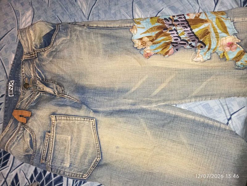 baggy y2k jeans size 28 for girls