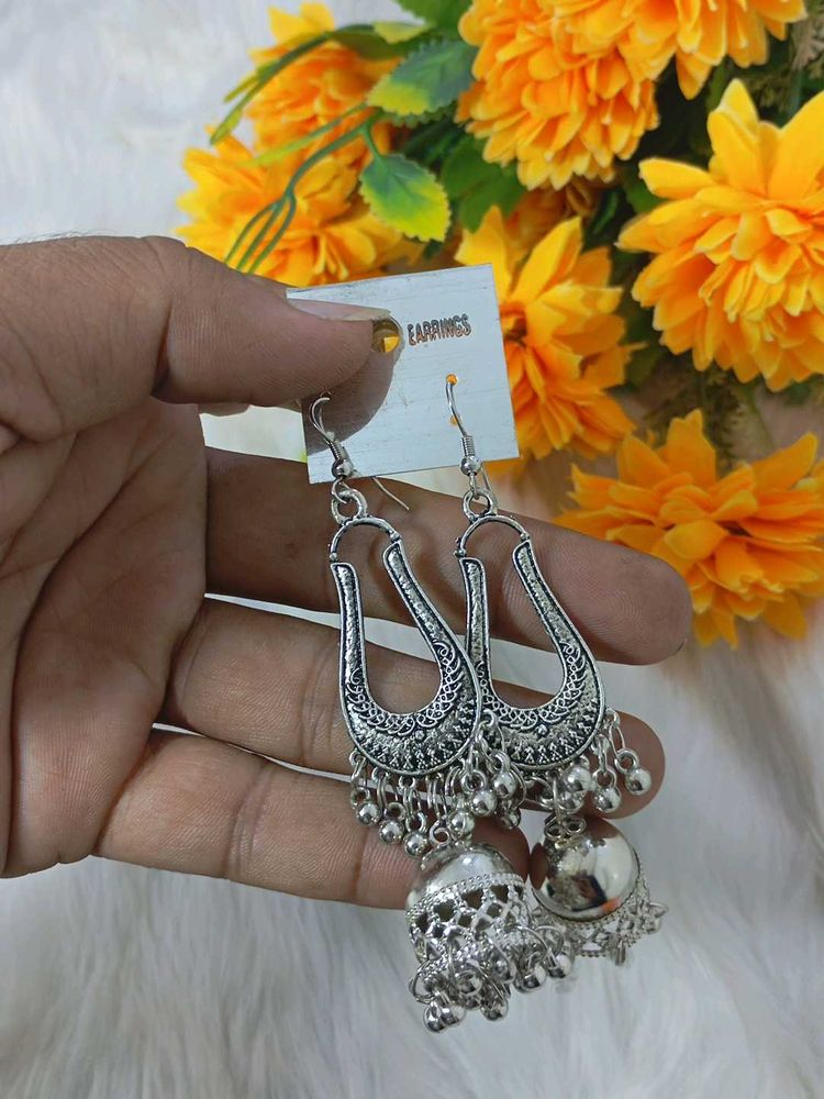 multi designer antic  lock silk handmade earrings