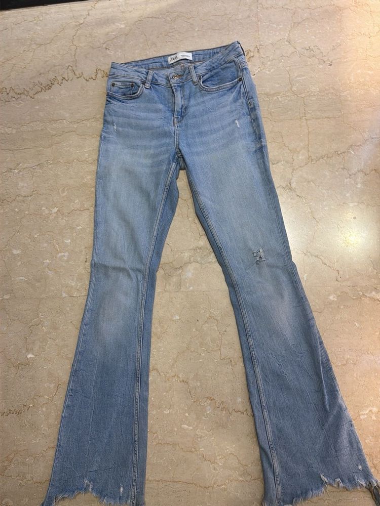 Light Wash Flare Jeans