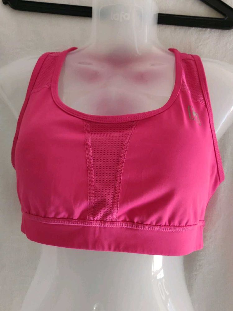 Vibrant Pink Athletic Sports Bra