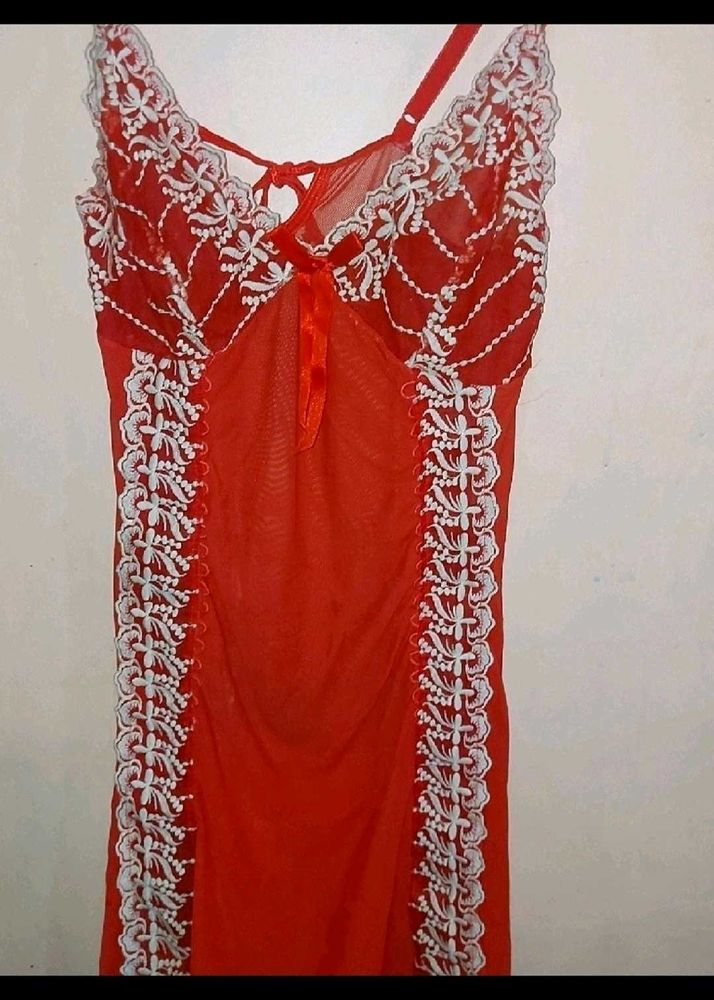 Red Lace  one piece