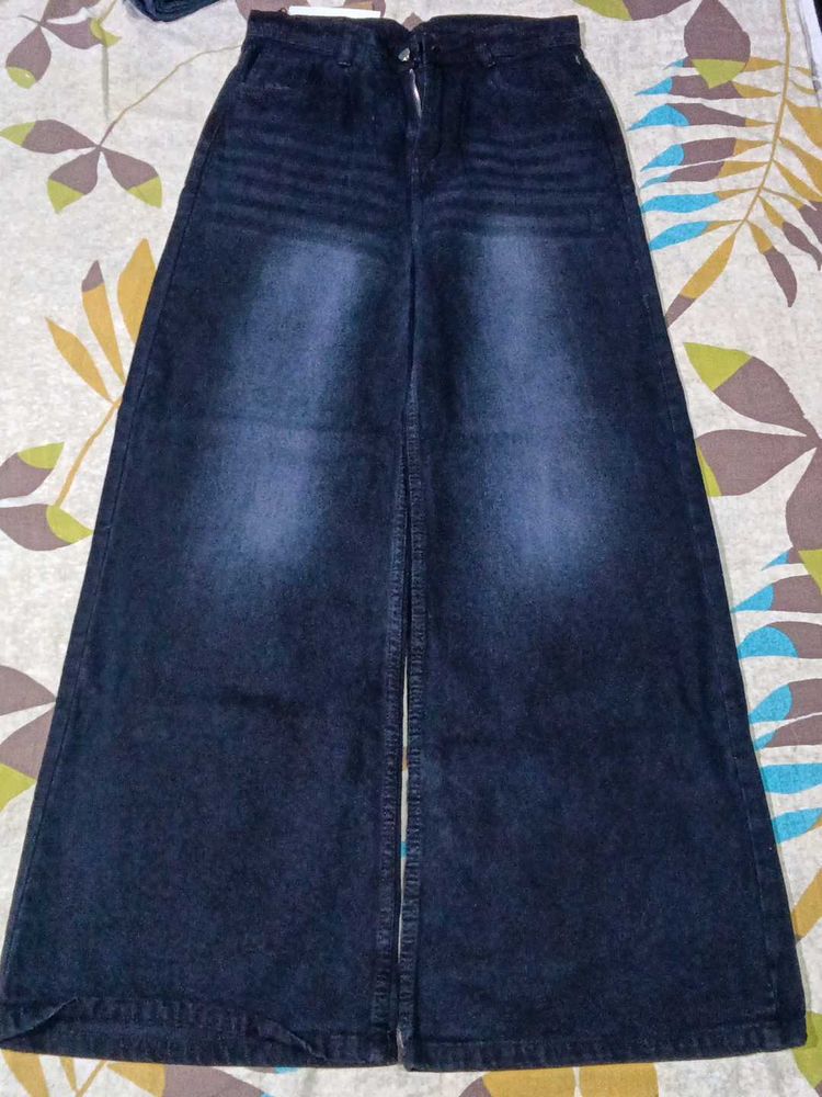 beautiful blackn blue Denim Jeans combo💅