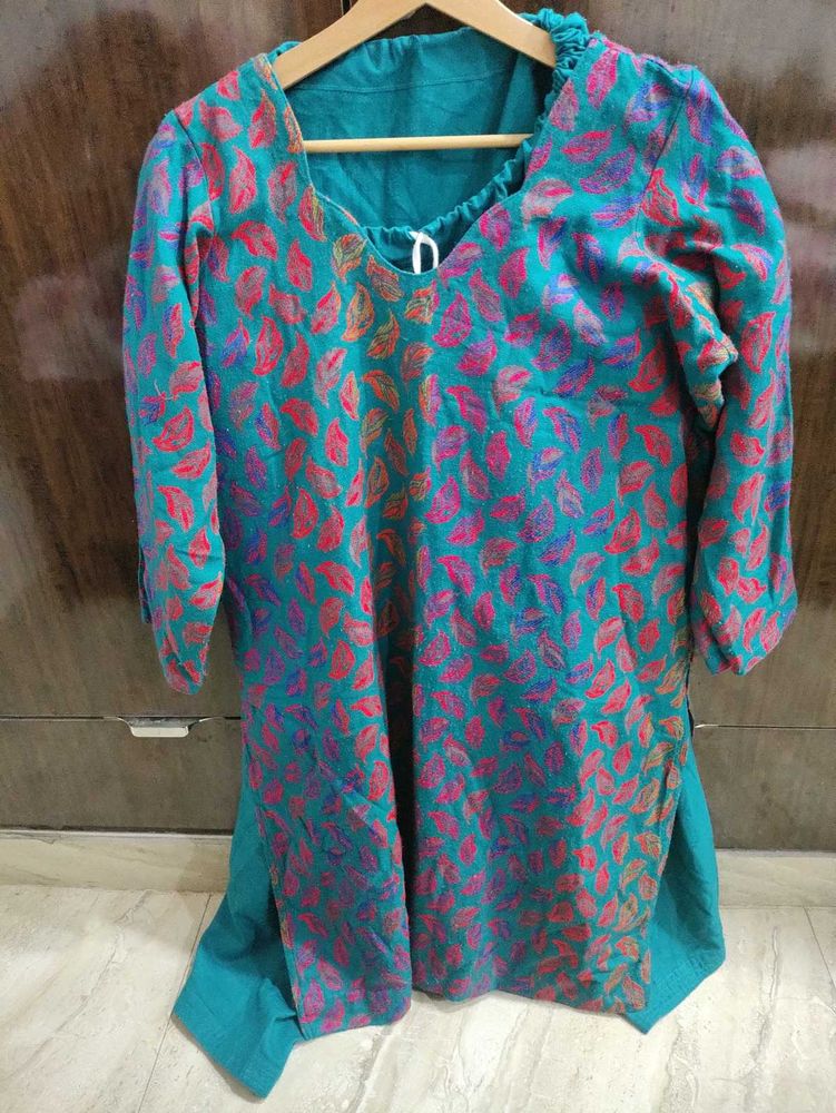 woolen kurta set for women