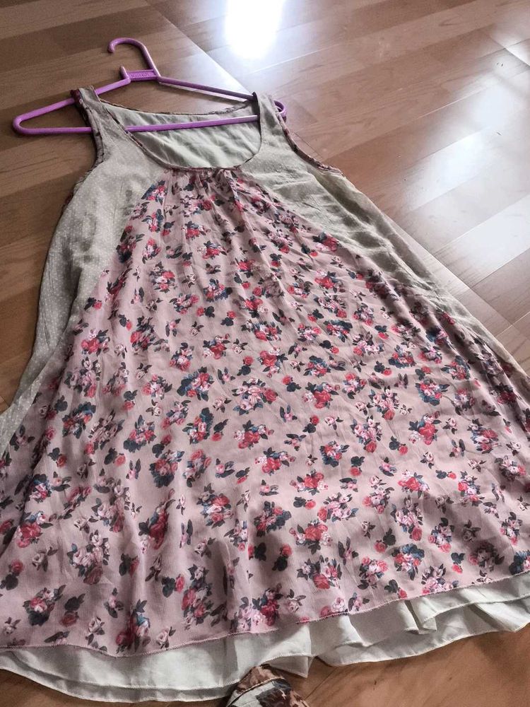 Floral Print Sleeveless Dress