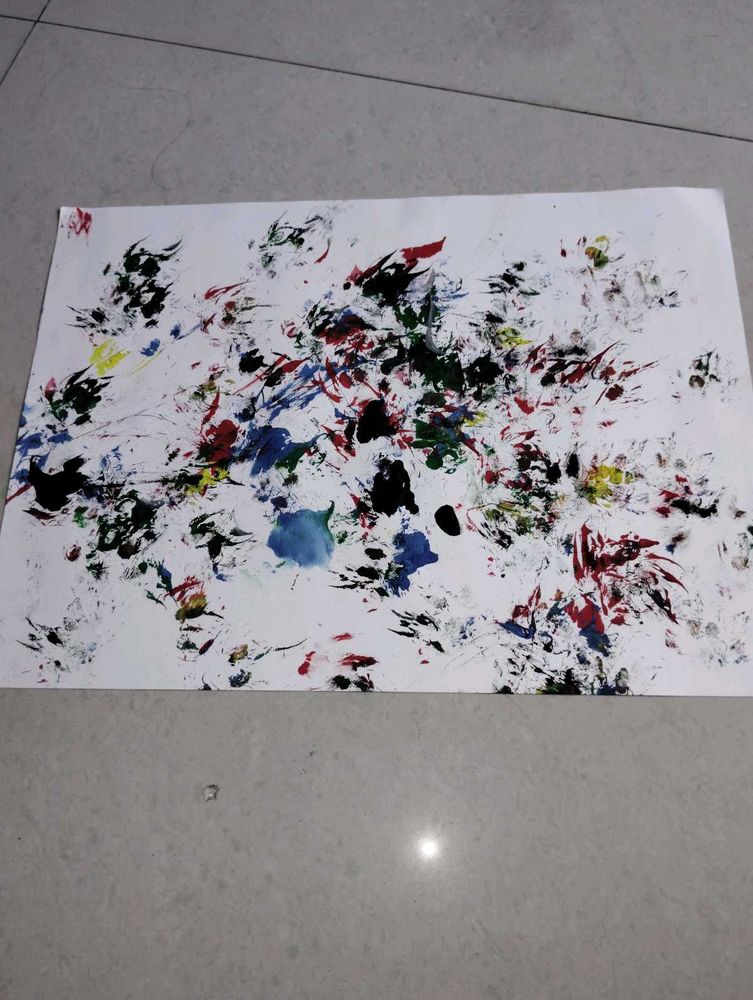 Unique cat Abstract Expressionist Art