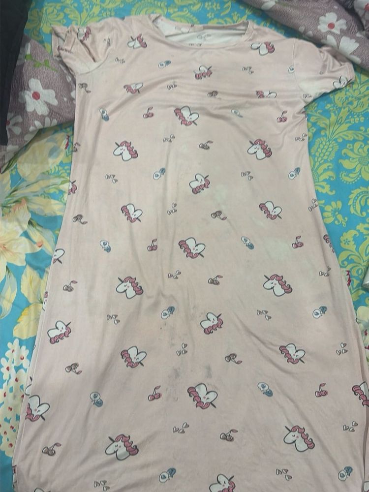 Night Cute Unicorn gown Dress