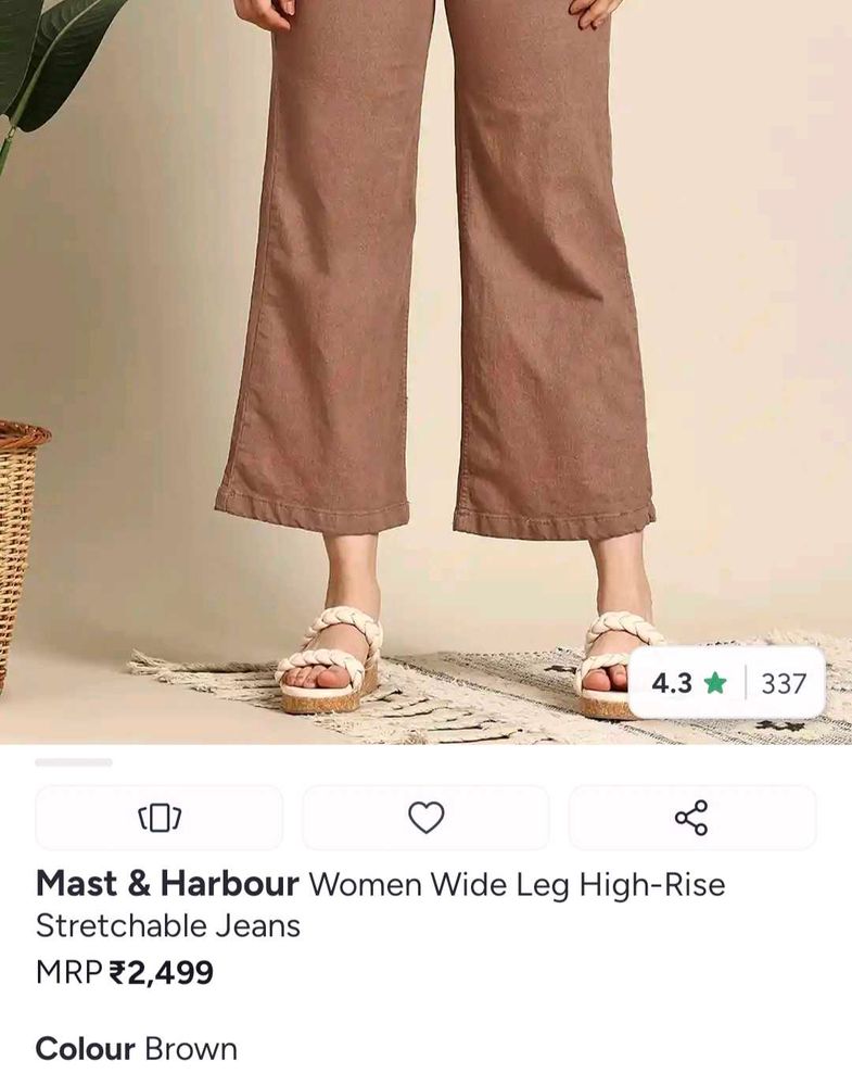 Stylish Wide-Leg Button-Front Pants
