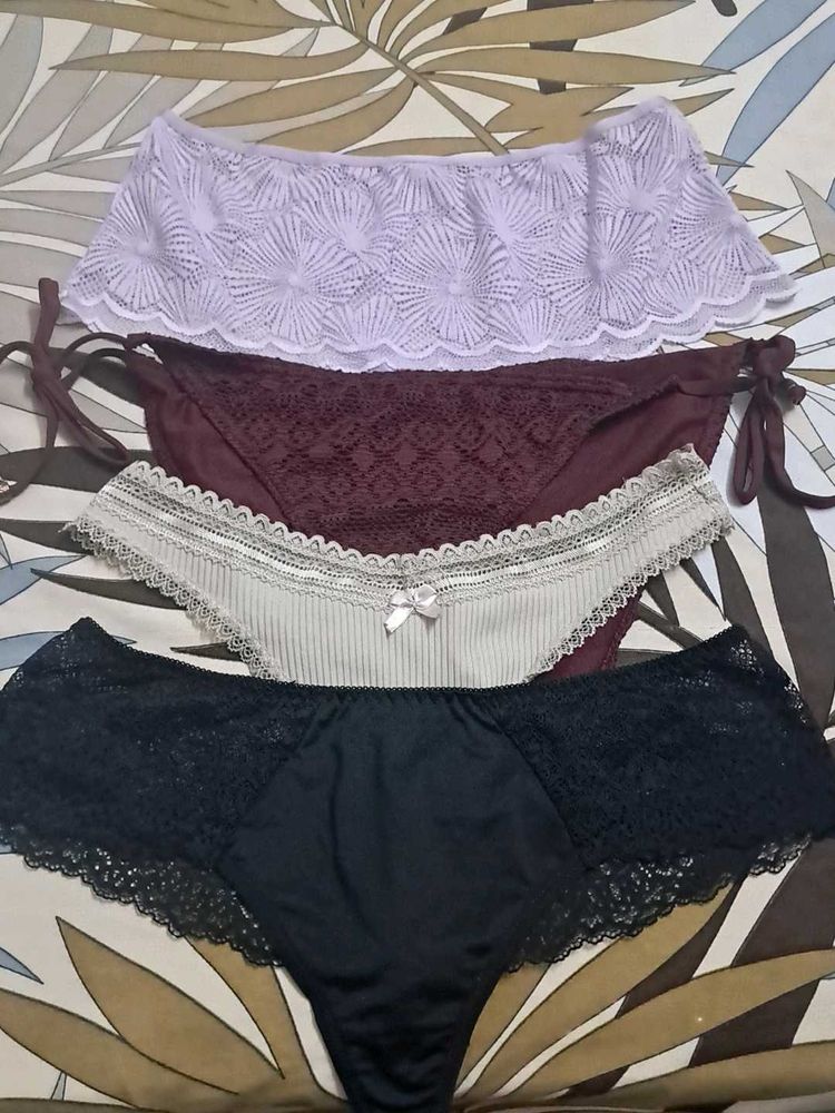 combo Of Four Imported Fabric  Panty