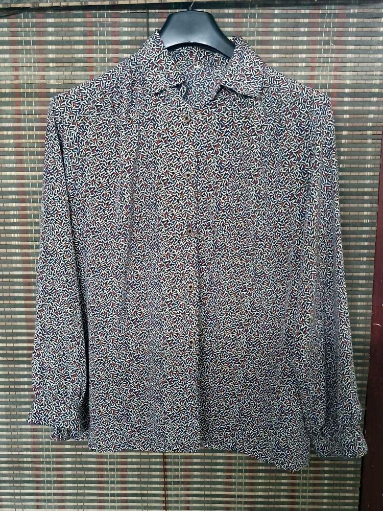 Chic Printed Long Sleeve Shirt