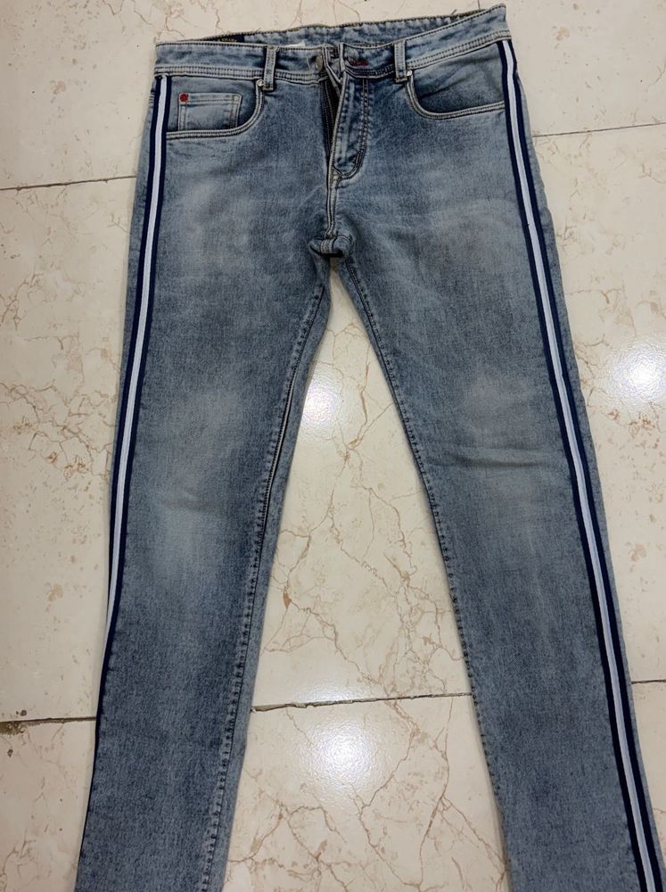 Men's Side Stripe Denim Jeans
