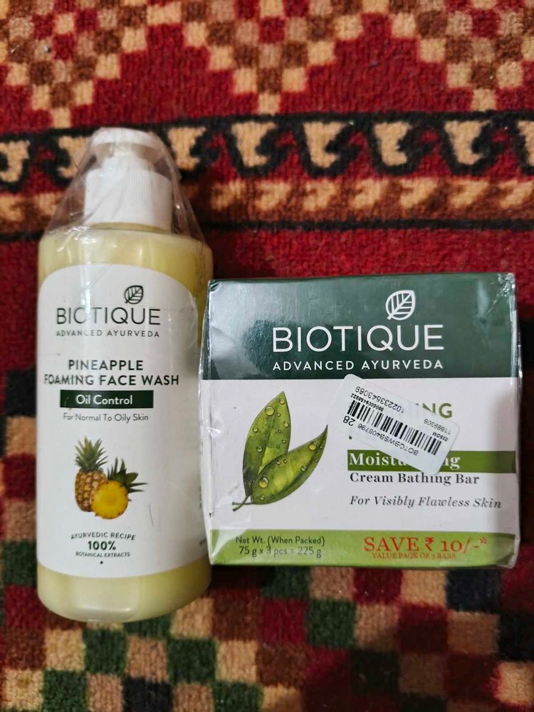 Biotique Face Wash &amp; Moisturizing Bar