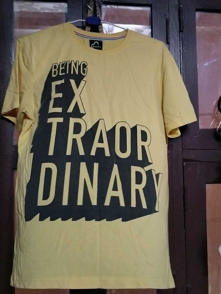 Yellow Graphic Print T-Shirt