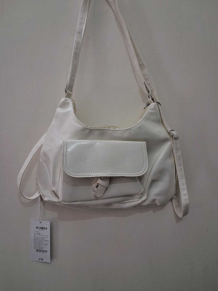 Chic White Hobo Bag