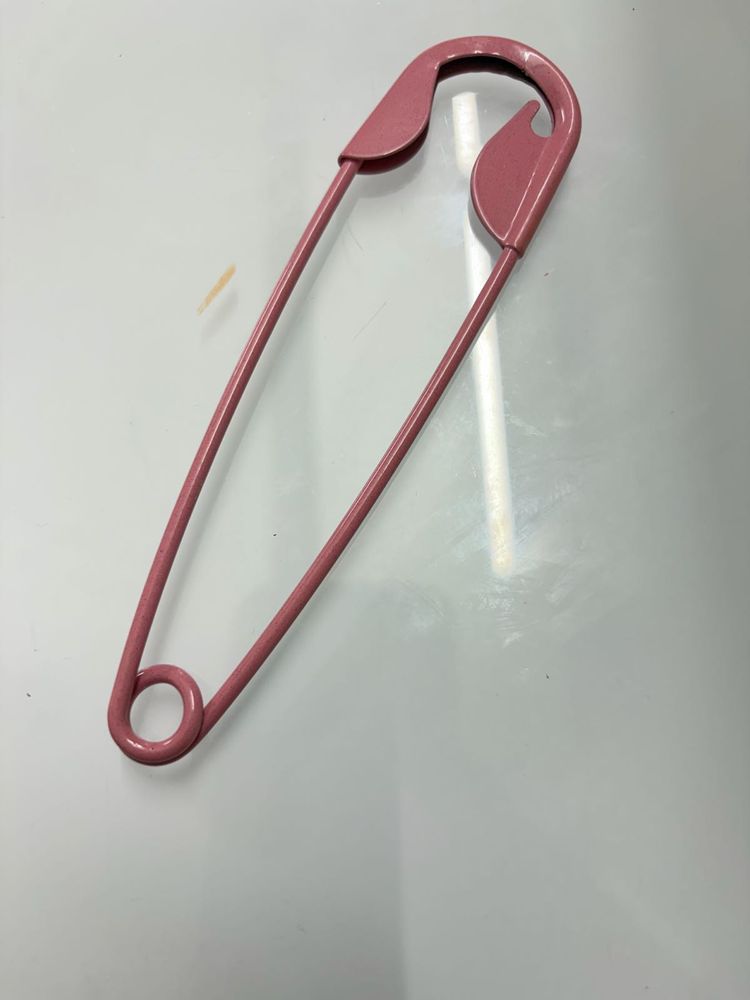 Large Rose Gold Safety Pin Brooch