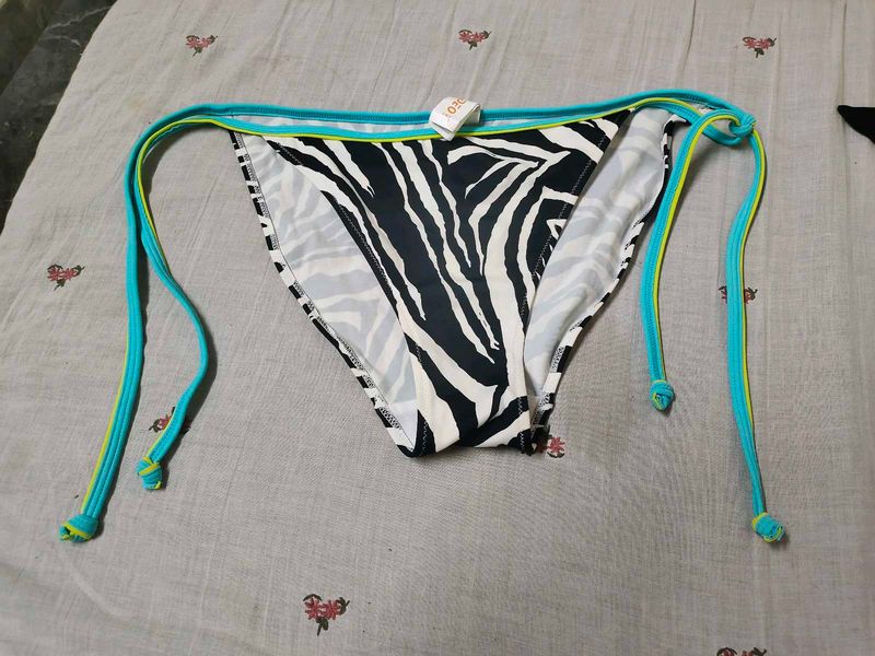 Zebra Print Bikini Bottoms