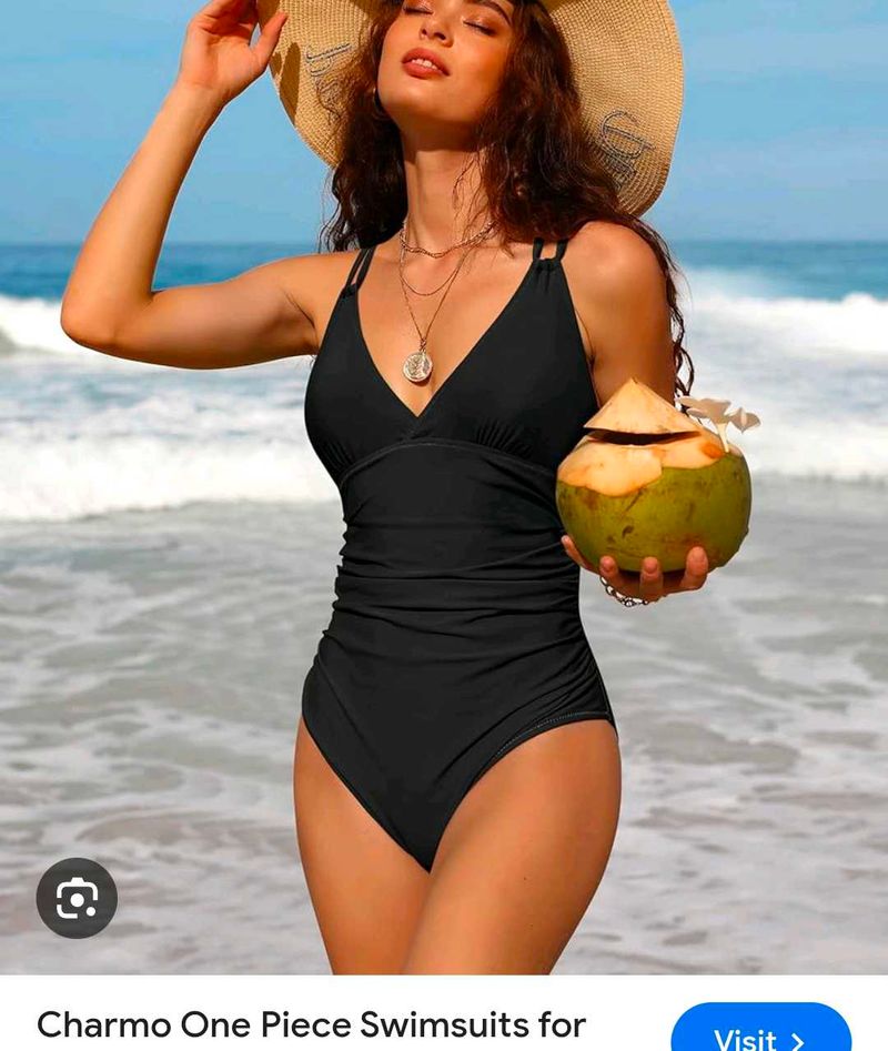 Chic Black One Piece Swimsuit