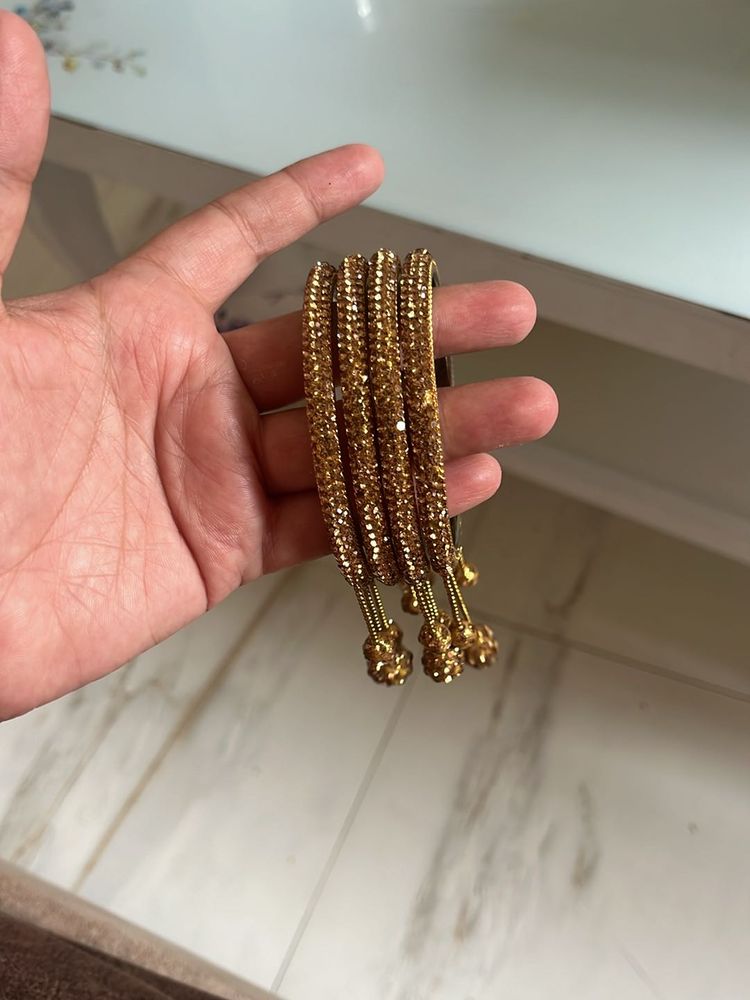 Golden Embellished Bangles