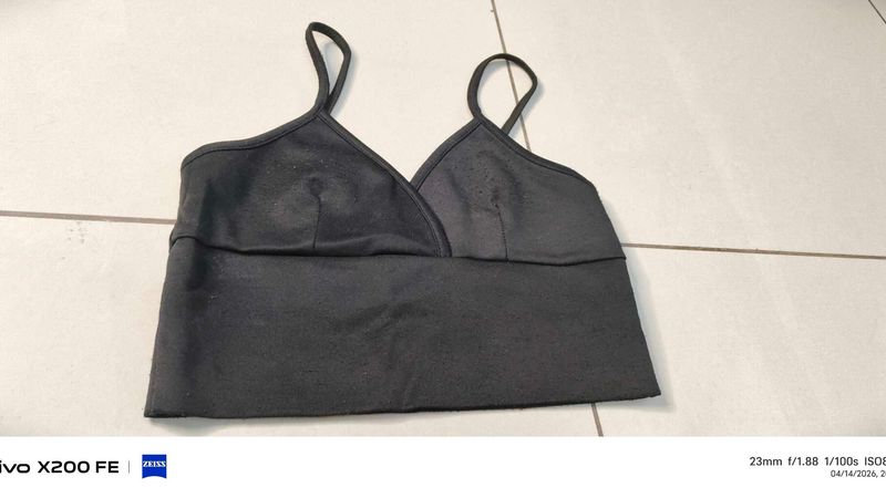 Stylish Black Crop Top