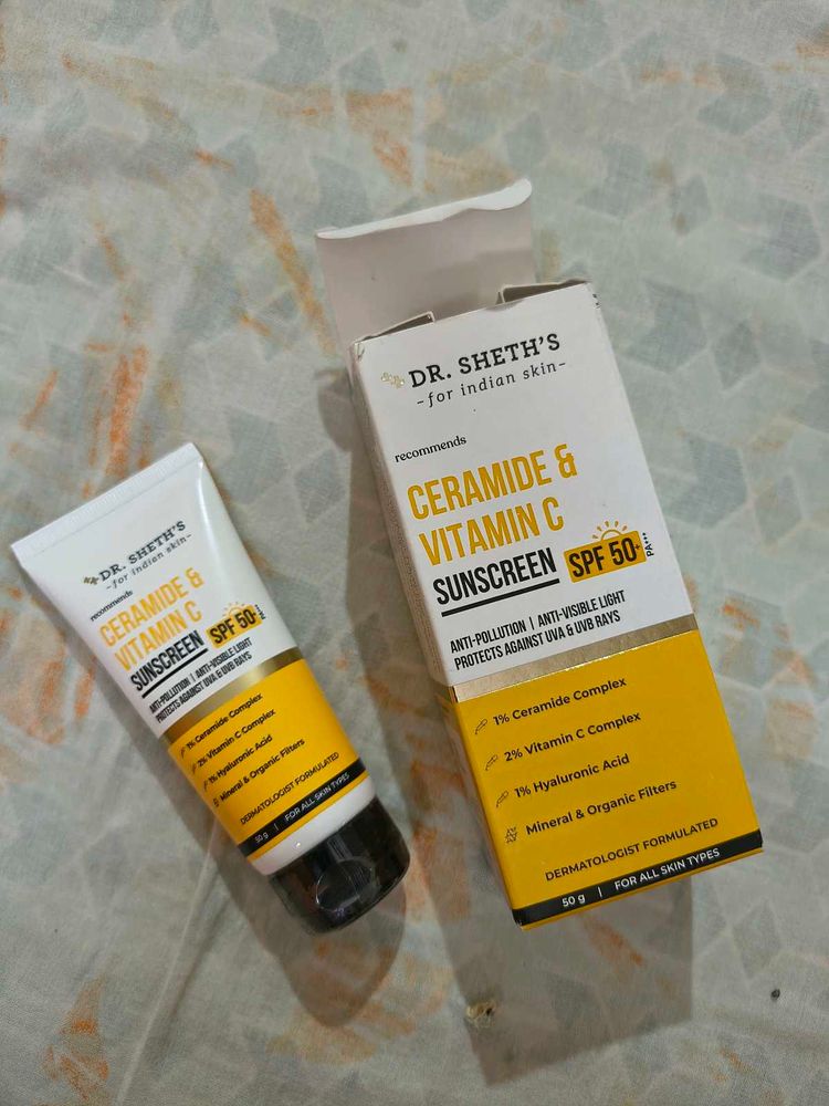 Dr. Sheth's Ceramide &amp; Vitamin C Sunscreen SPF 50