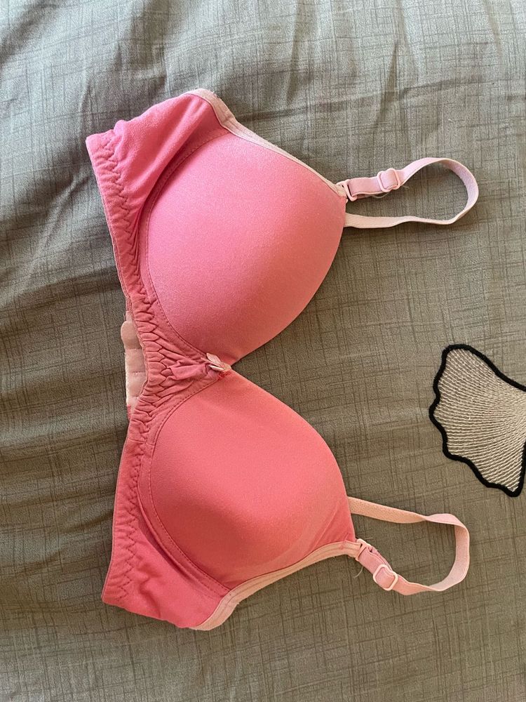 Pretty Pink Padded Bra