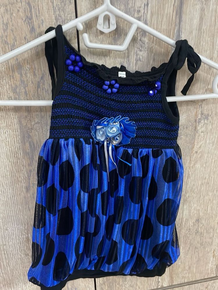 Cute Blue Girls Top