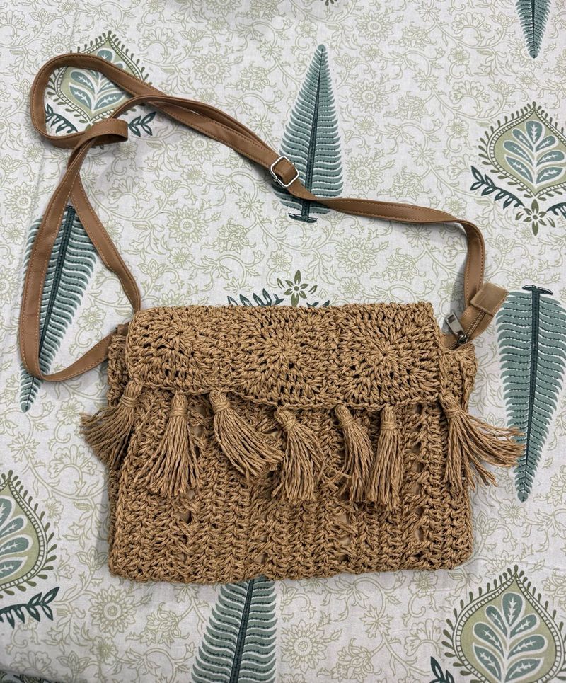 Boho  Crossbody Bag with Tassels